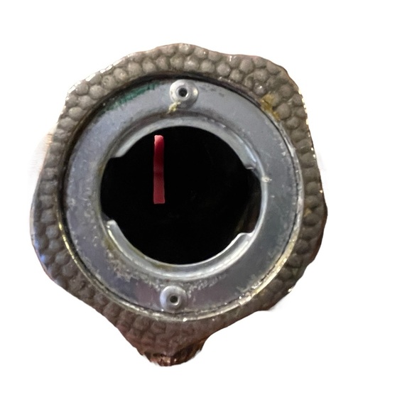 Vintage Cast Metal Squirrel Piggy Bank 1950s Japan Woodland Decor Accent Critter - Picture 4 of 7